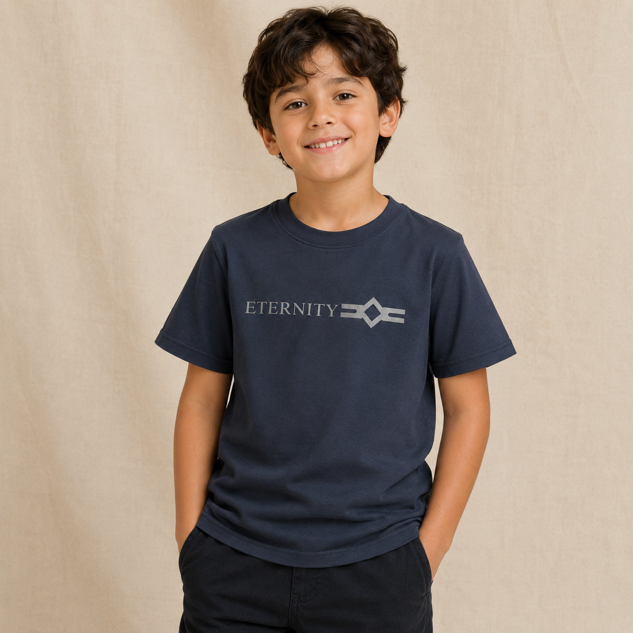 Boy's Round Neck Half Sleeve T-Shirt